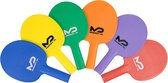MDsport - Raquettes de Raquettes de tennis de table en plastique - Set de 6