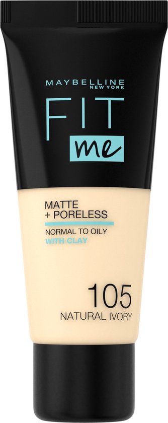 Maybelline Fit me Matte & Poreless Foundation - 105 Natural Ivory