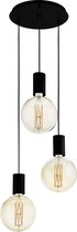 LAMPIN Hanglamp - E27 - Ø 33 cm - Zwart - Staal - Niet verstelbaar - Voor binnen - Wandschakelaar - Netstroom - Geen sensor - Rond