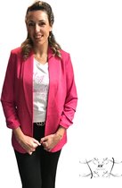 Blazer fel roze  fuchsia musthaves by Elja maat S