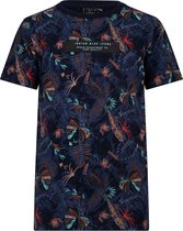 Indian Blue jongens t-shirt Leaves Indian Navy Blue