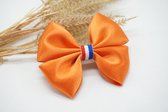 Haarstrik Koningsdag - Satijn regular - Oranje - NLvlag - clip - Bows and Flowers