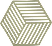 Zone Denmark Hexagon potonderzetter - saliegroen (sage) - 16x14 cm - silicoon