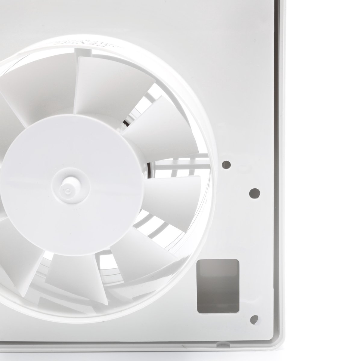 Witte Badkamer Ventilator met timer aansluiting Ø 118mm