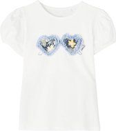 Name it t-shirt meisjes - ecru - NMFflorida - maat 116