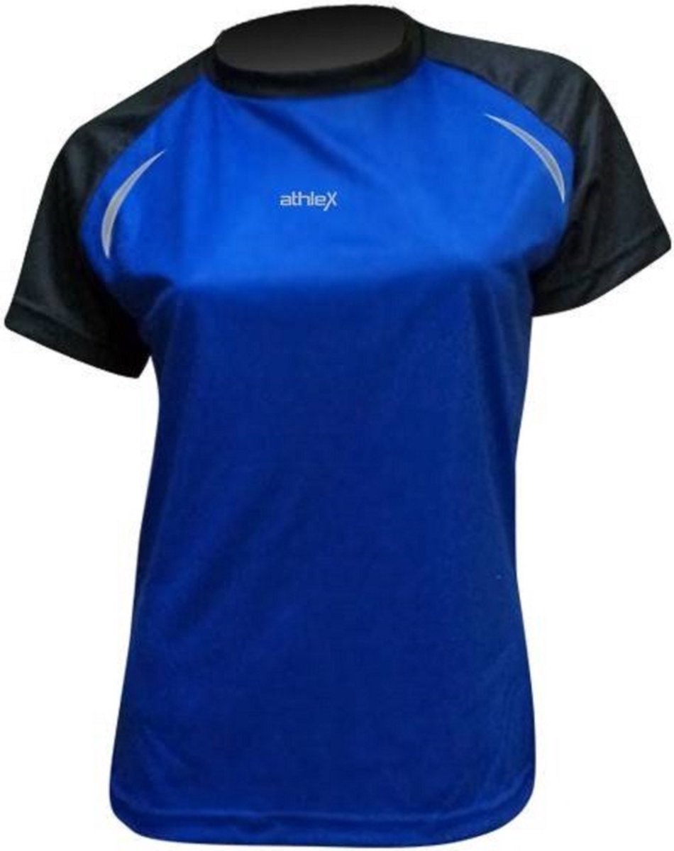 Pro-Active Dames Loopshirt XL blauw/zwart