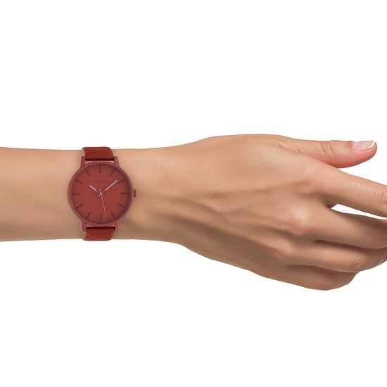 Montre OOZOO Timepieces C10381 rouge chaud 45 mm