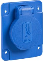 Schneider Electric PKS62B Stopcontact (inbouw) IP54, IK08 Blauw