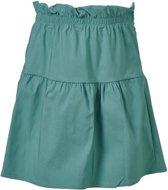 Meisjes strokenrok effen - pastel groen | Maat 128/ 8Y