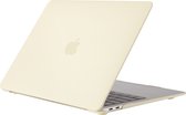 Apple MacBook Air 13 (2018-2020) Case - Mobigear - Matt Serie - Hardcover - Geel - Apple MacBook Air 13 (2018-2020) Cover