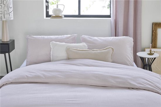 Walra Dekbedovertrek Vintage Cotton - 140x220 - 100% Katoen - Lila van Walra — afbeelding 2