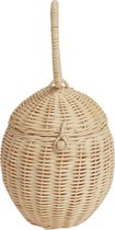 Olli Ella - Rotan Egg Basket - Opberger - Ei-vorm - H22 cm