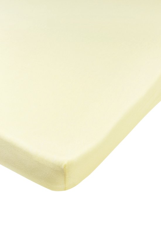 Meyco Baby Uni hoeslaken boxmatras - soft yellow - 75x95cm