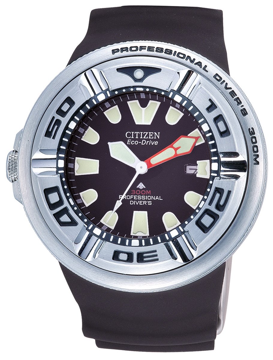 Citizen Promaster Diver - Polshorloge - Rubber - 48 mm - Zilverkleurig - Zwart - Solar uurwerk