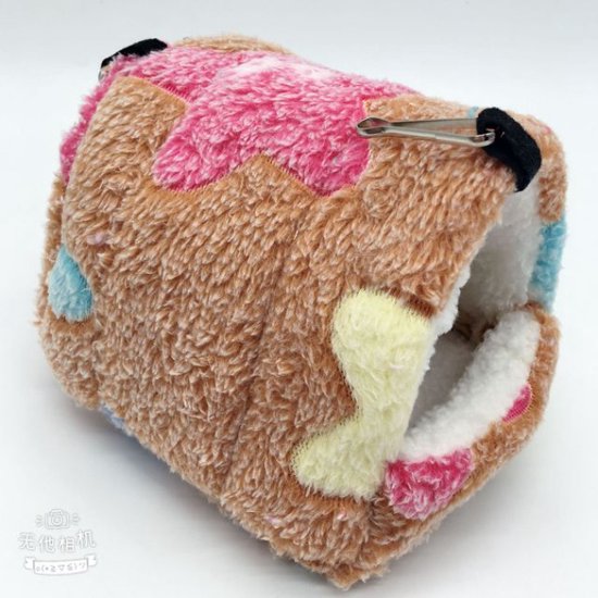 Zacht Cavia/Knaagdier Huisje - Bruin - 22x21cm