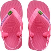 Havaianas Baby Brasil Logo Unisex Slippers - Crystal Rose -  - Maat 22