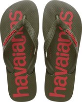 Havaianas Top Logomania 2 Unisex Slippers - Green Yucca - Maat 33/34