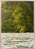 Poster Met Metaal Rose Lijst - Lake Atitlan Poster