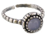 Ring met Kraal - 925 Sterling Zilver - One Size
