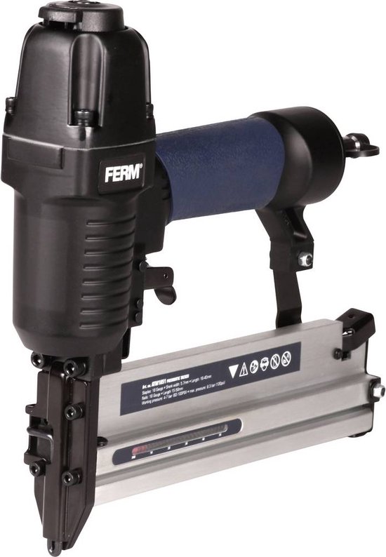 FERM ATM1051 Pneumatische spijker- en nietpistool - combitacker - spijkers  (15-50mm) -... | bol.com