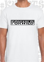 FOXWILD herenshirt - Wit - Maat XXL - Korte mouwen - Ronde hals - Peter Gillis - Massa is Kassa - Grappig - Humor - Quotes - Kwoots