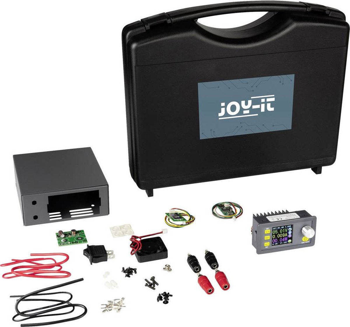 Joy-it Labvoeding, regelbaar 0 - 50 V 0 - 5 A 250 W Schroefklemmen Op afstand bedienbaar, Programmeerbaar, Smal model A