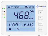 Pura Sense-PS3000 - CO2 Meter binnen - SUVIS Luchtkwaliteitsmeter voor Scholen - Kooldioxide Detector - CO2 Melder - Luchtvochtigheid - Temperatuur - Vochtigheidsmeter