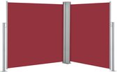 vidaXL Windscherm uittrekbaar 140x600 cm rood