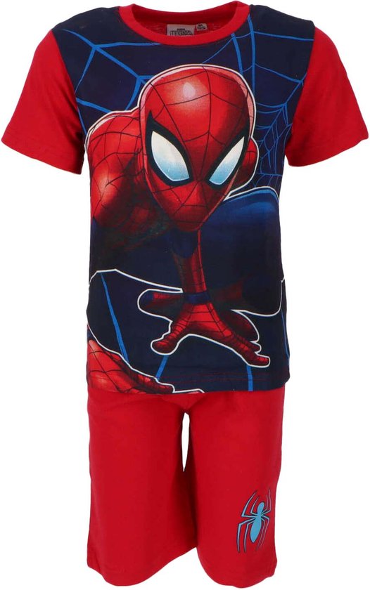 Marvel Spiderman shortama - rood - Spider-Man pyjama - maat 104