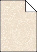 Proefstaal Origin Wallcoverings behang ornamenten crème beige - 345433 - 26,5 x 21 cm