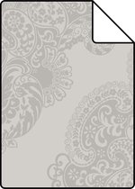 Proefstaal Origin Wallcoverings behang ornamenten taupe - 345915 - 26,5 x 21 cm