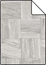 Proefstaal Origin Wallcoverings eco texture vlies behang sloophout motief lichtgrijs - 347518 - 26,5 x 21 cm
