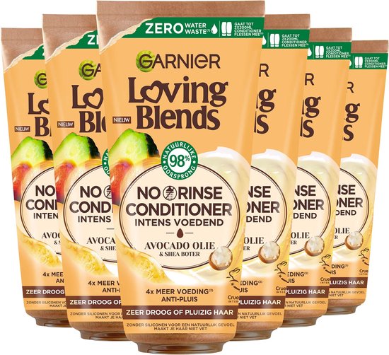 Garnier Loving Blends No Rinse Conditioner Avocado - 6 x 200ml Voordeelverpakking