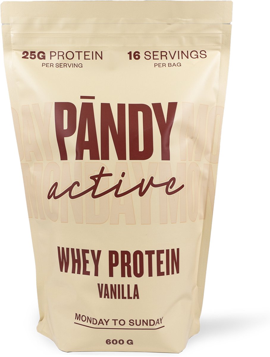 Pandy Active Whey Protein Shake Vanilla - Eiwitpoeder