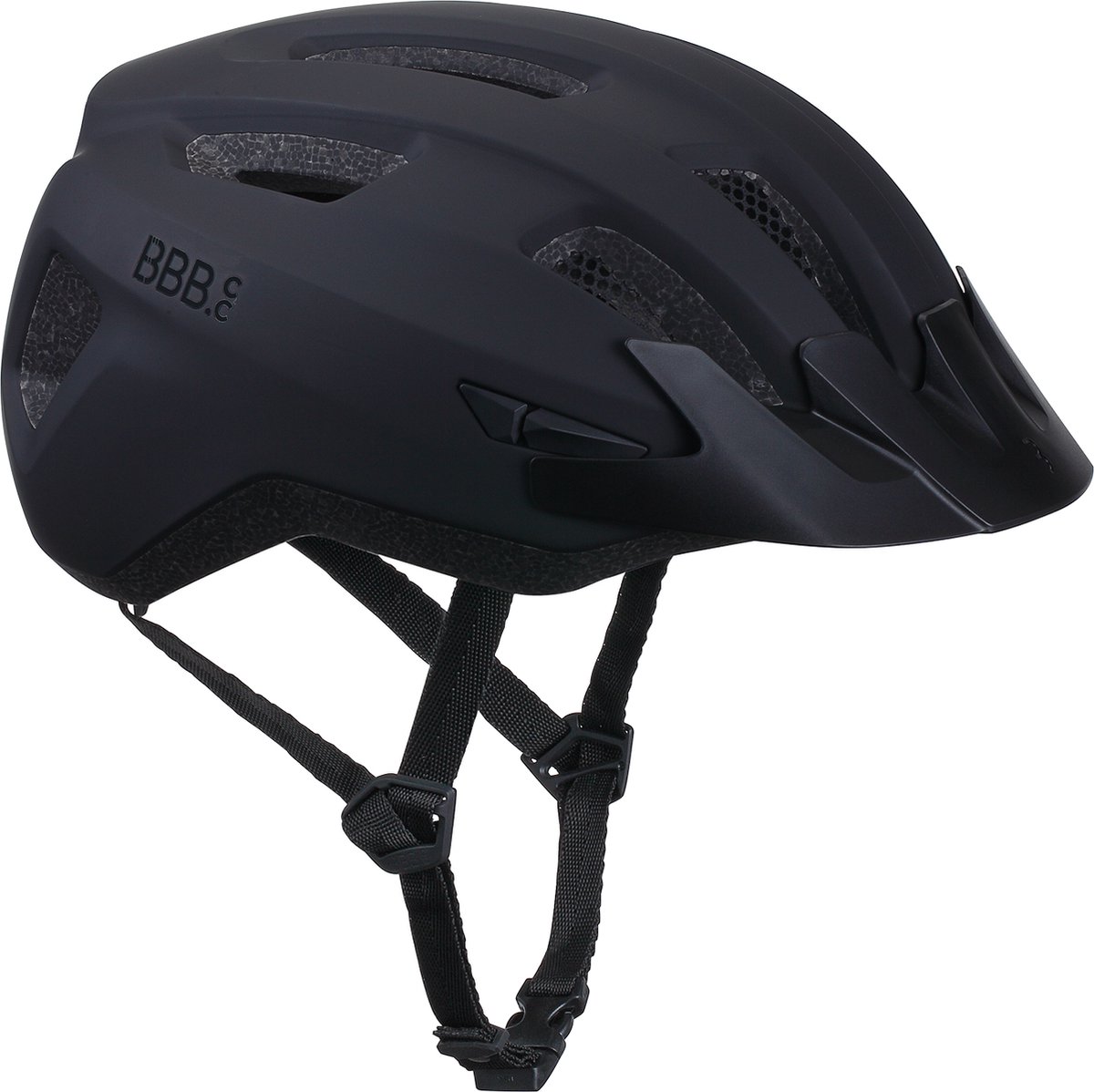BBB Cycling Racefiets Helm met Helmtas - Medium: 52 - 58 CM - Wielrennen, MTB & Stadfiets - Wasbare Padding - Fietshelm Dames & Heren - Mat Zwart - Condor 2.0 BHE-173T