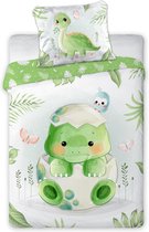 Baby dekbedovertrek Cuddle Kroko  100x135 cm