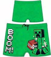 Minecraft zwembroek - groen - Maat 116 / 6 jaar