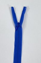 YKK rits, Blinde Rits Naadverdekt, blauw, 22 cm, Per Stuk