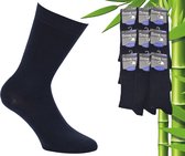 9 Paar Boru Bamboo Sokken - Lycra - Blauw - Maat 39-45