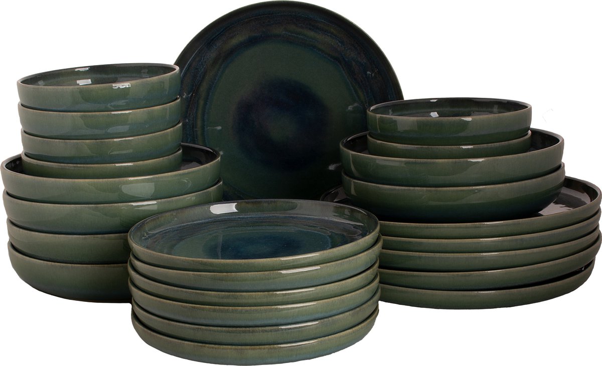 Keramika Servies Set - Groundlace - 24-delig - 6 persoons