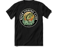 River fishing club | vissen outdoor T-Shirt Heren / dames | hengelsport cadeau Shirt - grappige Spreuken, Zinnen en Teksten Maat L River fishing club | vissen outdoor T-Shirt Heren / dames | hengelsport cadeau Shirt - grappige Spreuken, Zinnen en Teksten Maat L
