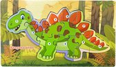 Houten Dinosaurus Puzzel - Stegosaurus - Speelgoed