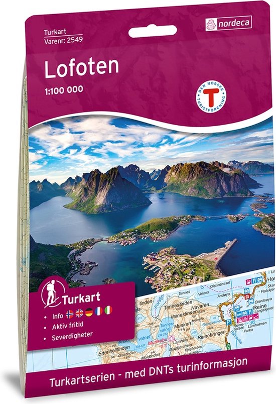 Nordeca Wandelkaart 2549 - Turkart Lofoten 1:100.000 (2017)  ... - cover