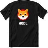 Hodl Shiba inu T-Shirt | Crypto ethereum kleding Kado Heren / Dames | Perfect cryptocurrency munt Cadeau shirt Maat S