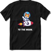 Astro Shiba inu T-Shirt | Crypto ethereum kleding Kado Heren / Dames | Perfect cryptocurrency munt Cadeau shirt Maat L