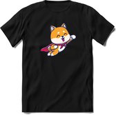 Bearish Shiba inu T-Shirt | Crypto ethereum kleding Kado Heren / Dames | Perfect cryptocurrency munt Cadeau shirt Maat 3XL