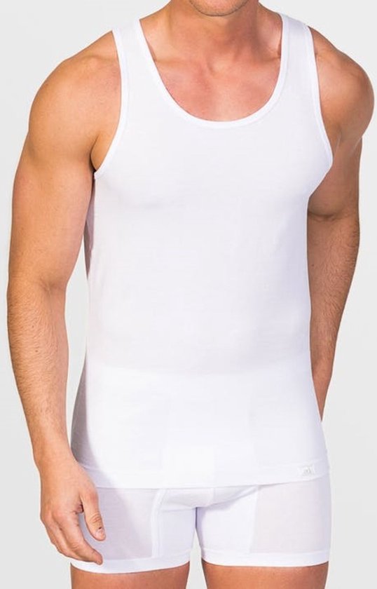Tank Top - Heren - Egyptisch katoen - ZD Zero Defects - Wit - S/M