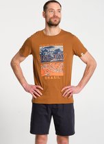 J&JOY - T-Shirt Mannen 07 Feira Brown