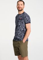 J&JOY - T-Shirt Mannen 17 Selva Navy Flowers