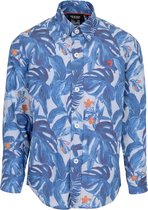 J&JOY - Overhemd Jongen 04 Praia Blue Leaves